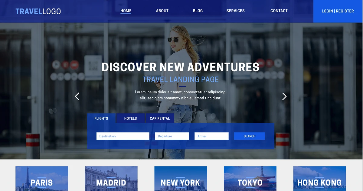 przykładowe menu na stronie internetowej